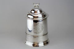Antique Silver Georgian Tankard, England, London, 1808