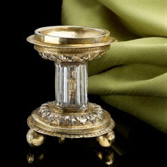 Antique Silver Gilt Standing Salt English, 1550