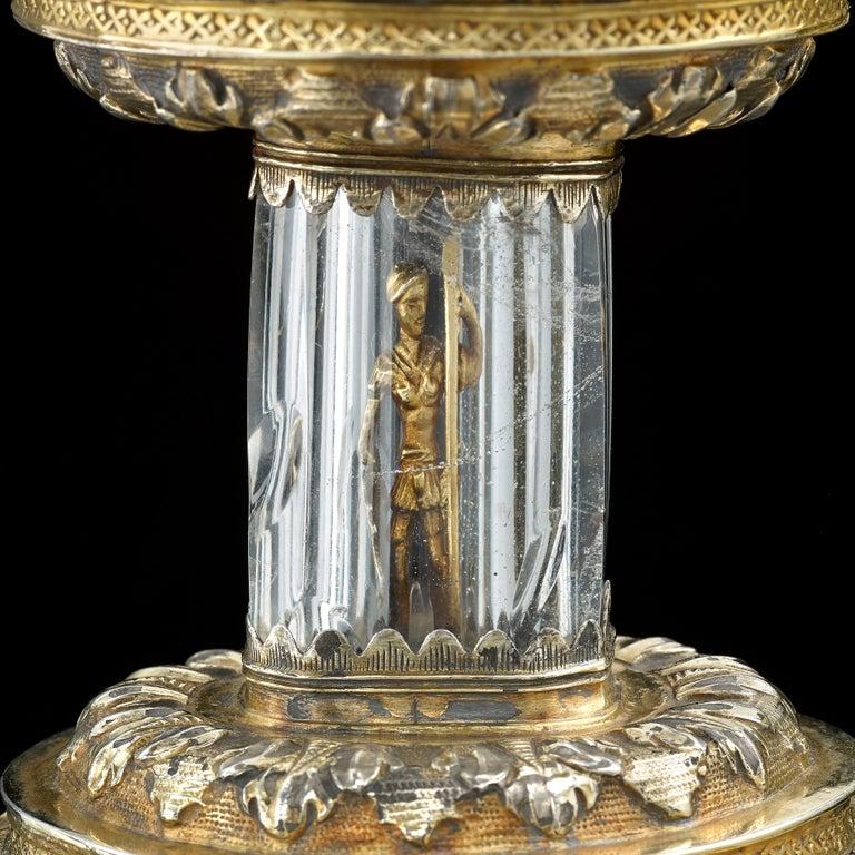 Renaissance Antique Silver Gilt Standing Salt English, 1550 For Sale