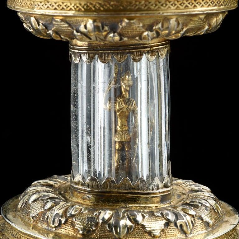 18th Century and Earlier Antique Silver Gilt Standing Salt English, 1550 For Sale