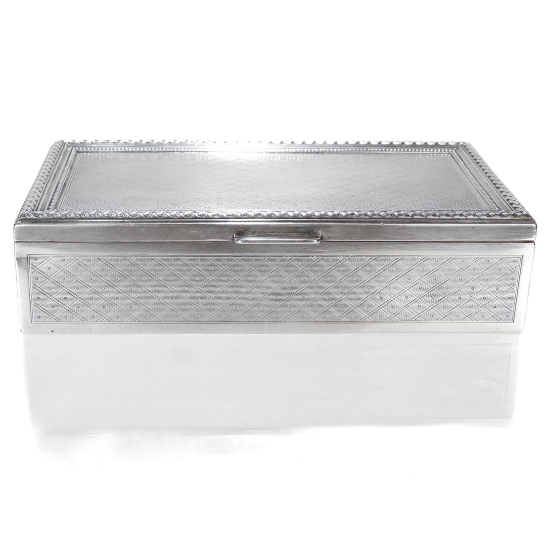 Caja de plata antigua para trofeos de golf regalada por la baronesa Rothschild 7