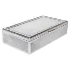 Antique Silver Golfing Trophy Box Presented by the Baroness Rothschild