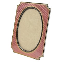Antique Silver & Guilloché Enamel Picture Frame Marius Hammer Norway Circa 1910