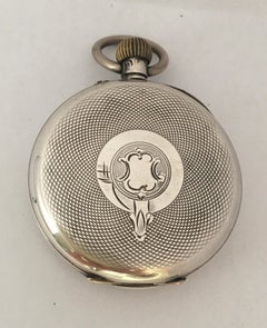 Antique Silver Hand-Winding Pocket Watch