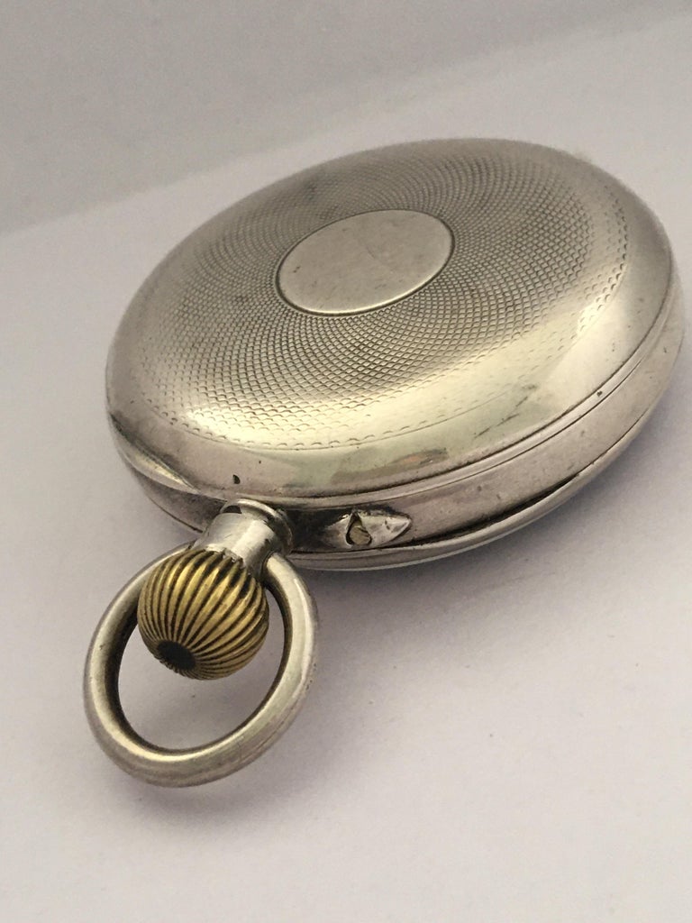 Montre De Poche Ancienne En Argent Doré - Remontage Manuel, Début 1900