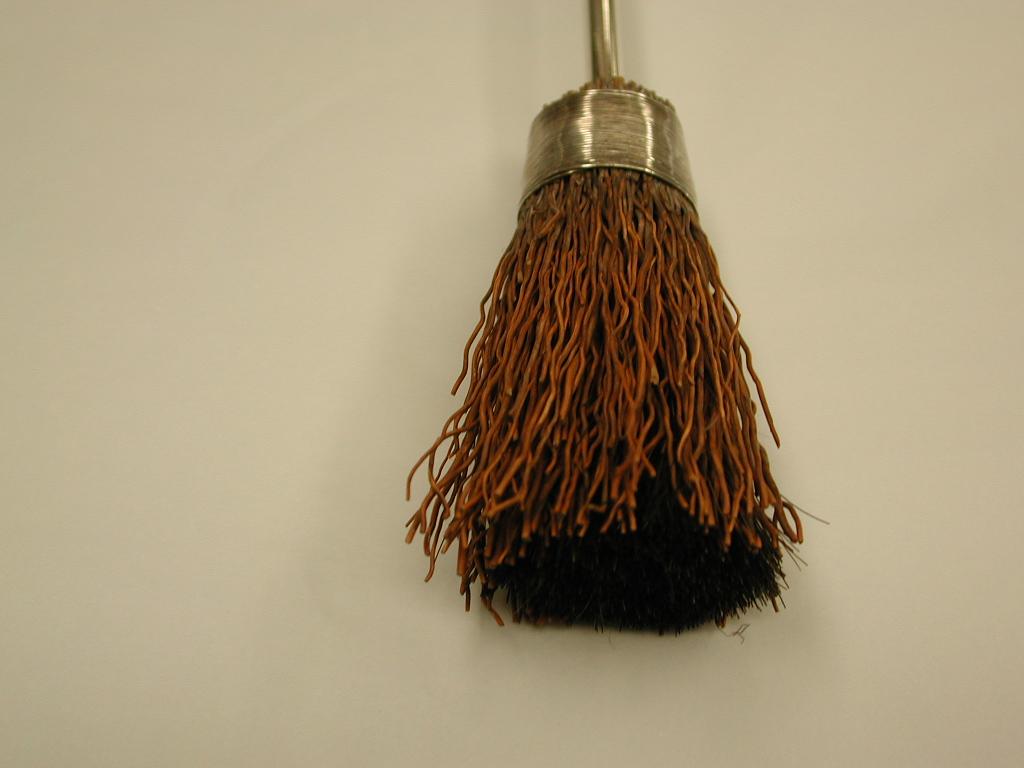 Victorian Antique Silver Handled Miniature Besom Broom Pen Wipe, 1884, W Thornhill & Co For Sale