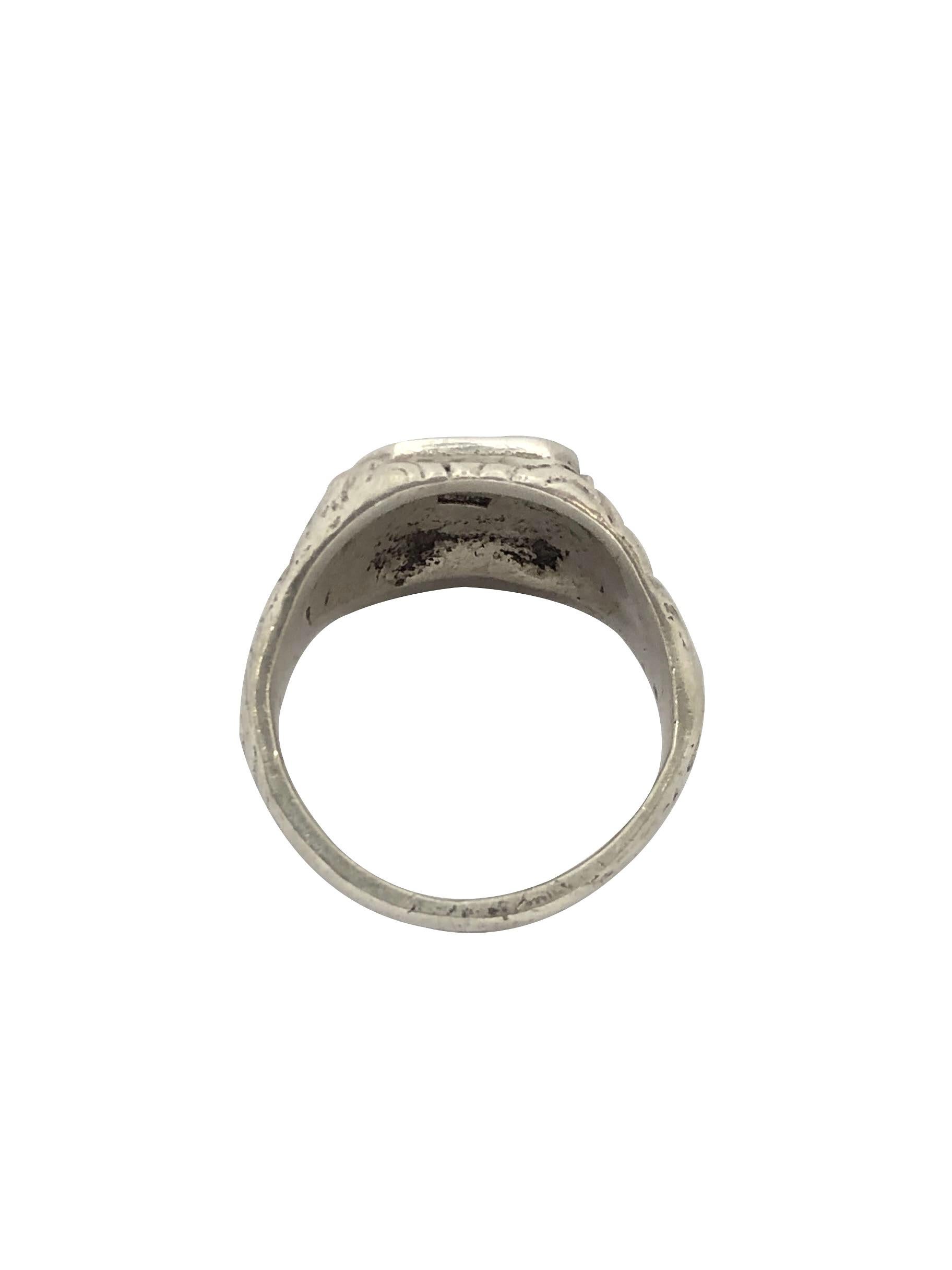 vintage silver signet ring