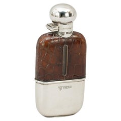 Used Silver Hip Flask by G & JW Hawksley