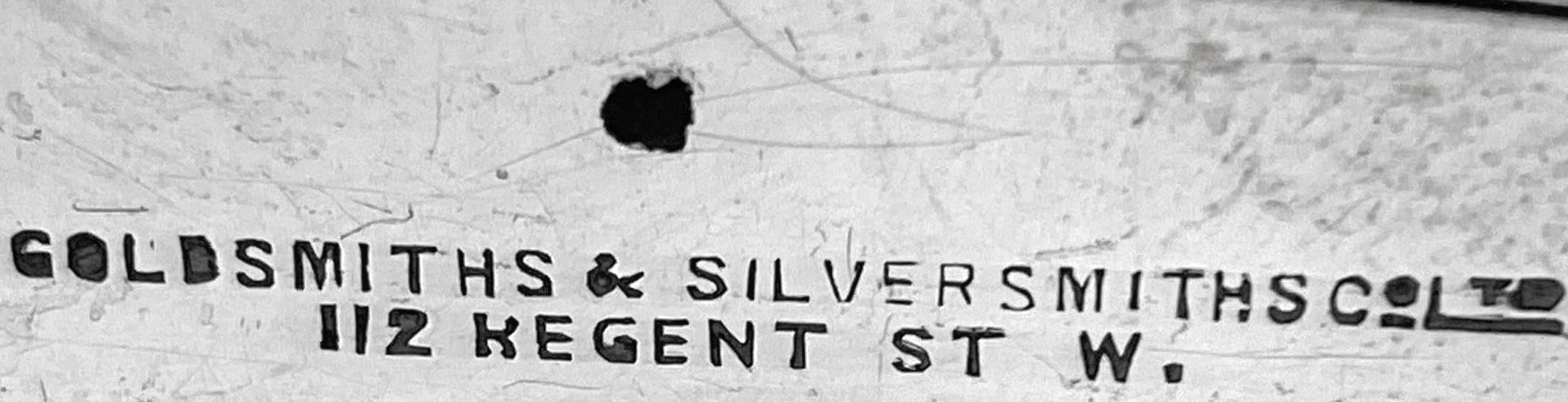 Antique Silver Hip Flask London 1925 Goldsmiths & Silversmiths Co 1