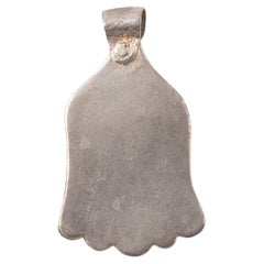 Antique Edwardian Silver Judaica Amulet Pendant, Morocco, 1930s
