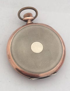 Antique Silver K. E. A. Geneve Dress Pocket Watch