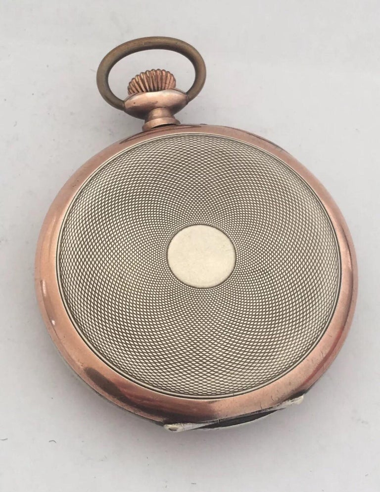 Antique Silver K. E. A. Geneve Pocket Watch For Sale at 1stDibs