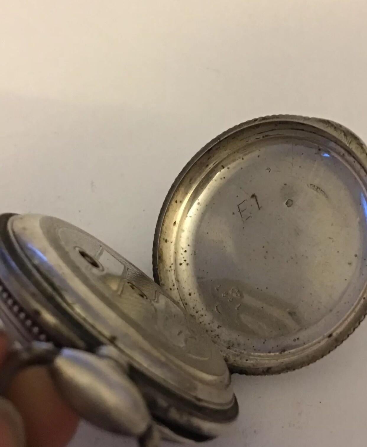 Antique Silver Key-Wind Pocket Watch 7