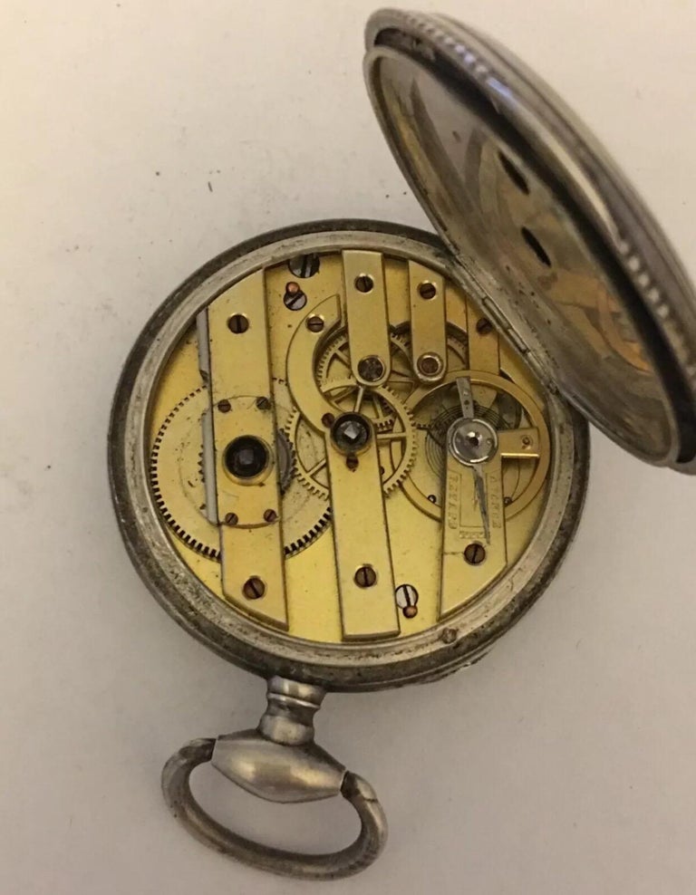 Fine Antique Silver Keywind Pocket Watch For Sale At 1stdibs 448