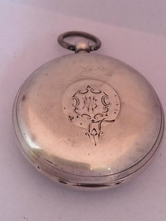Antique Silver Key Winding Pocket Watch