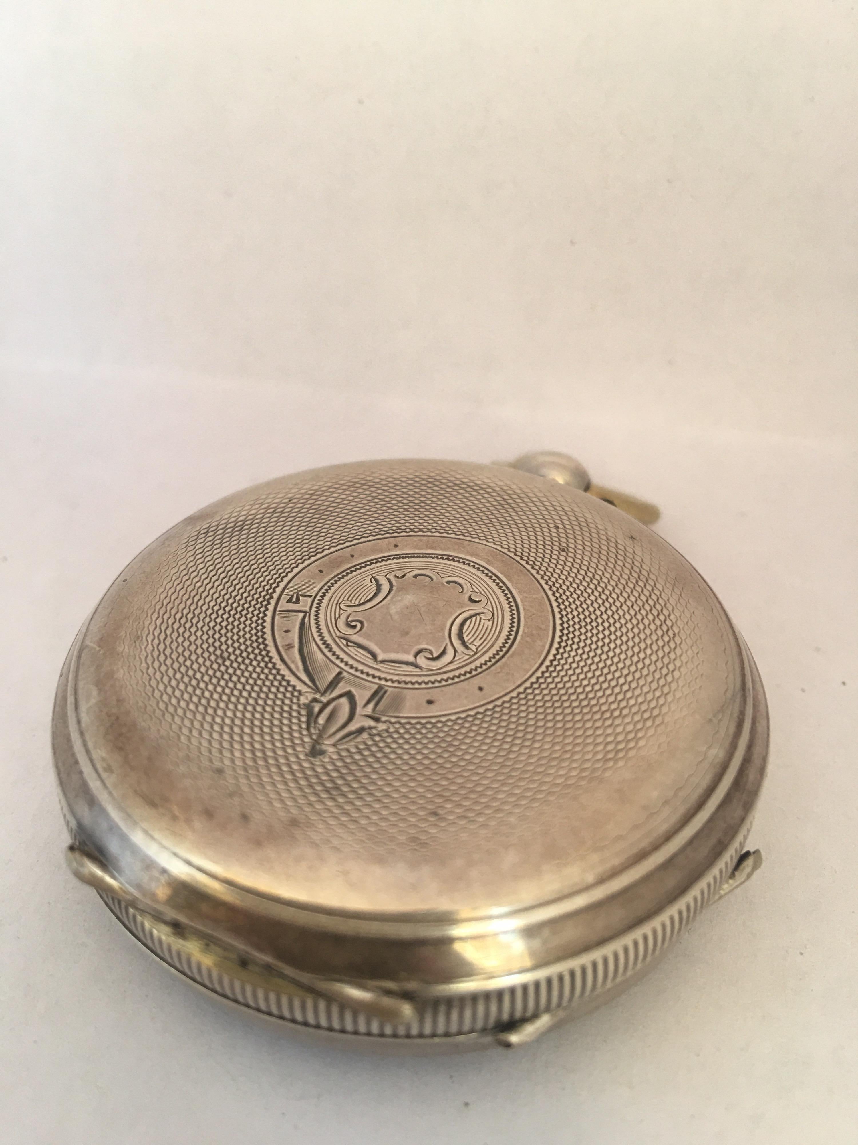 Antique Silver Key-Winding Pocket Watch Signed Acme Lever H. Samuel Manchester 6
