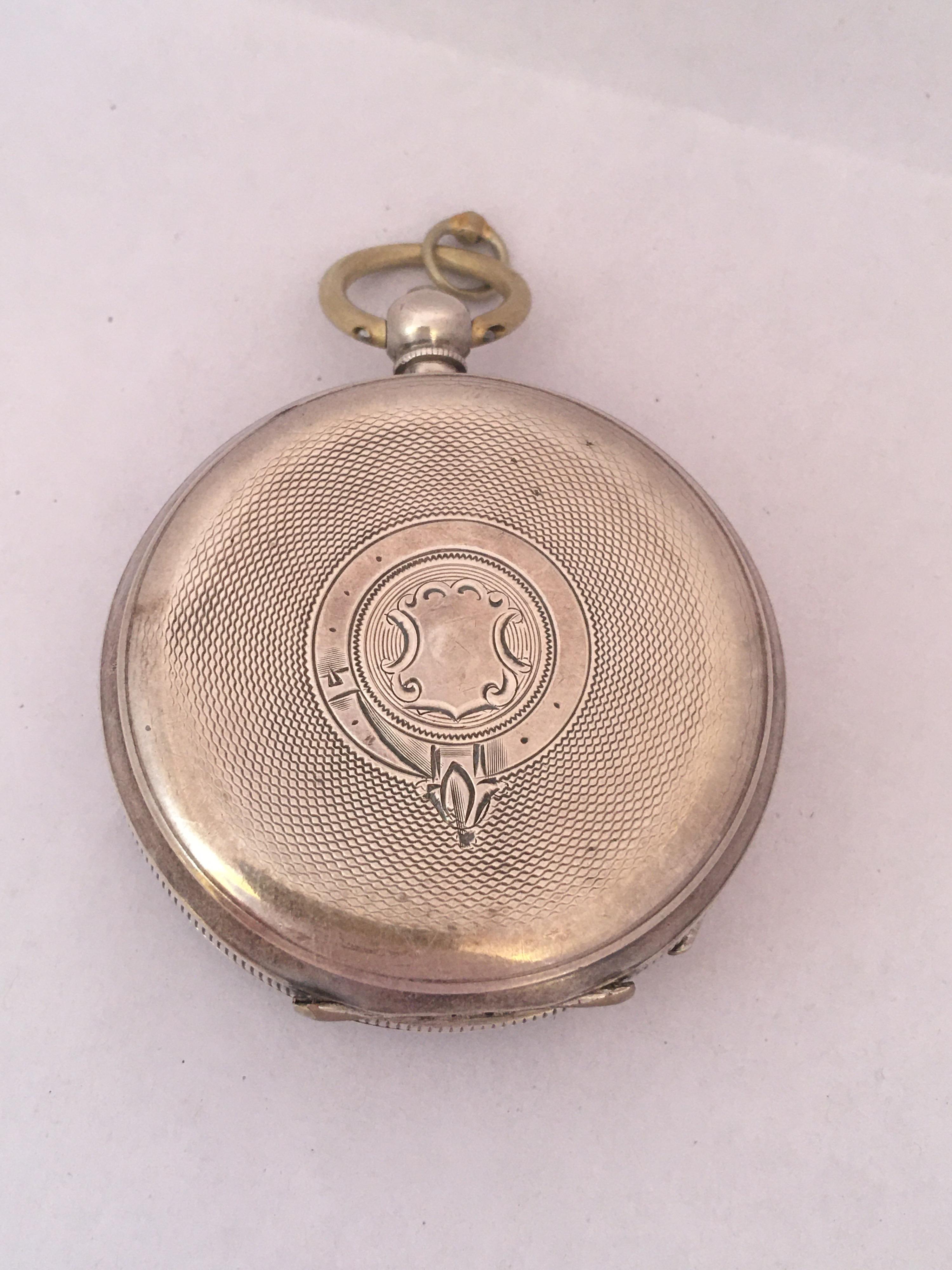 Antique Silver Key-Winding Pocket Watch Signed Acme Lever H. Samuel Manchester 11