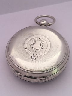 Antique Silver Key-Winding Pocket Watch Signed by Dent