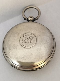 Antique Silver Key-Winding Pocket Watch Signed Charles Reeves, Hereford