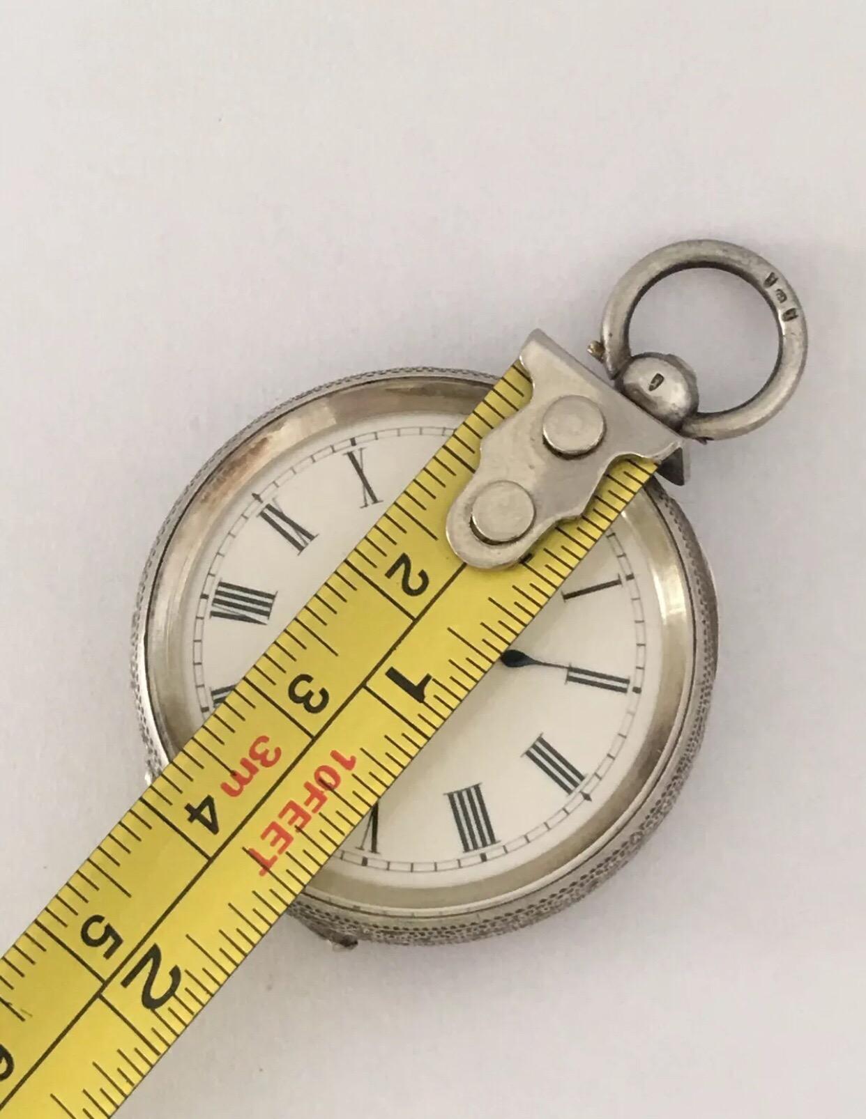 Antique Silver LA FIDELE, GENEVE Key-Wind Pocket Watch 3