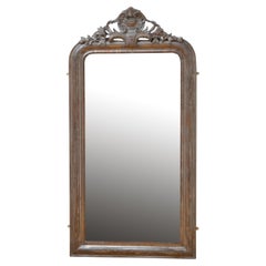 Antique Silver Leaf Chateau Espejo de Pared Consola H139cm