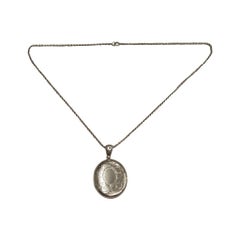 Antique Silver Locket, 1913, Birmingham, Kirwan & Co.