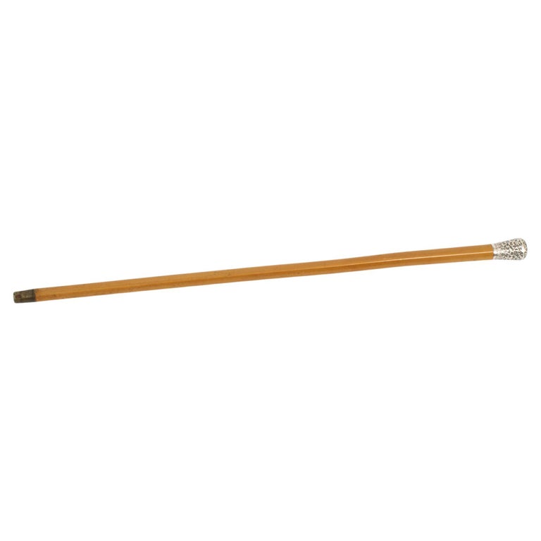 Antique Silver and Malacca Walking Stick Cane Cork Screw, 19th Century ...
