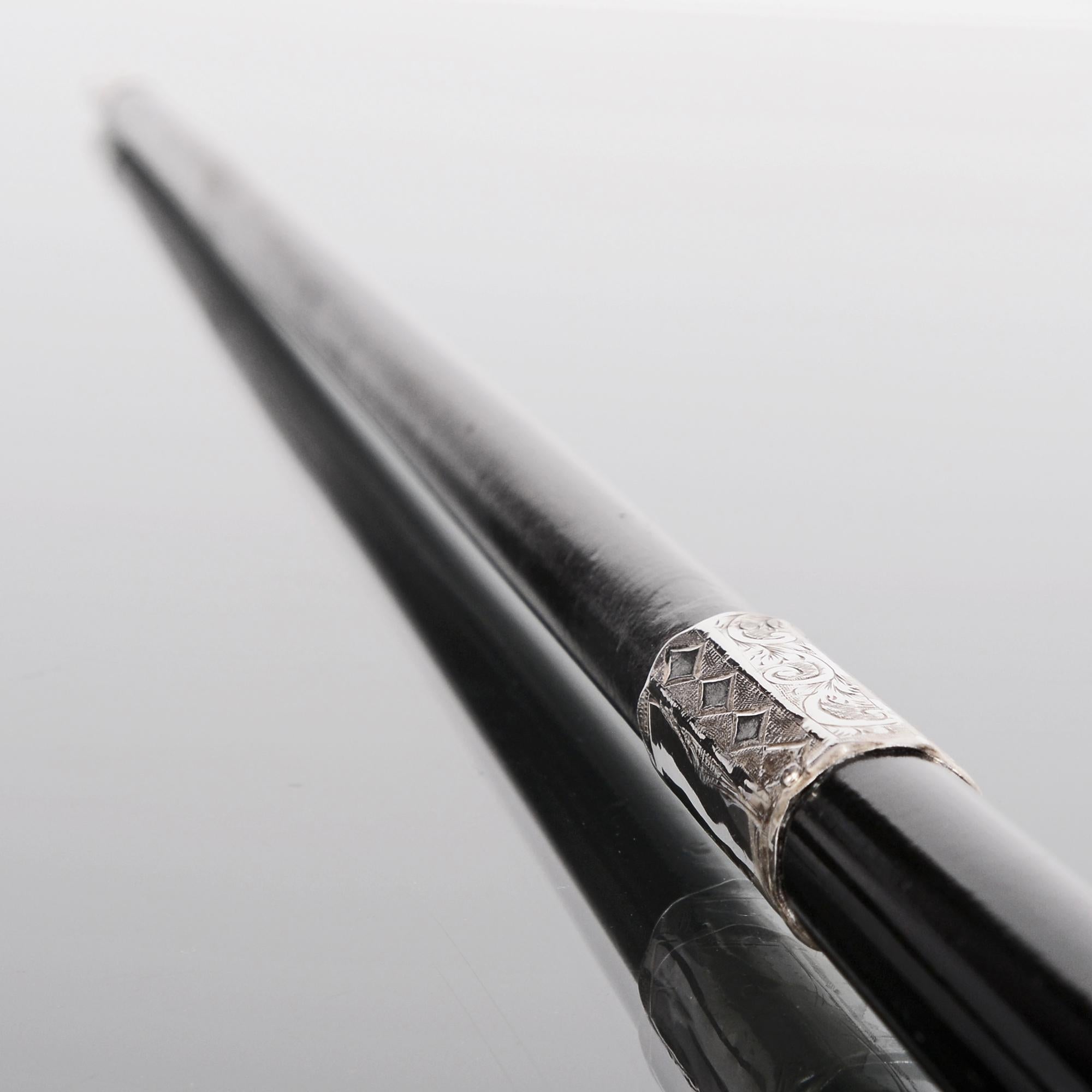 Late Victorian Antique Silver Mounted Conductor's Baton
