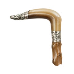 Antique Silver Mounted Walking Stick