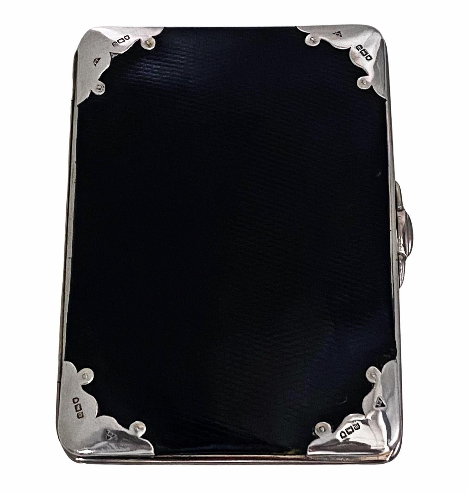 Antique Silver Mounted Wallet Holder, London 1907 In Good Condition In Toronto, Ontario