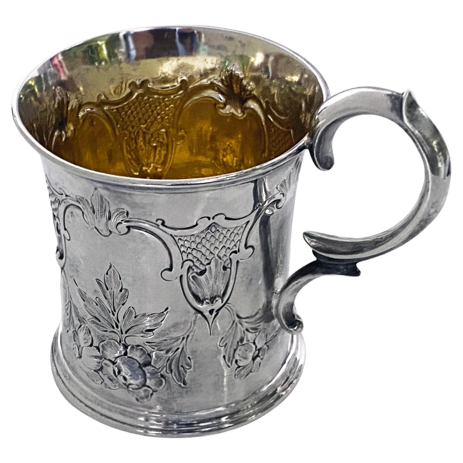 Antique Silver Mug, London 1872 Edward Ker Reid