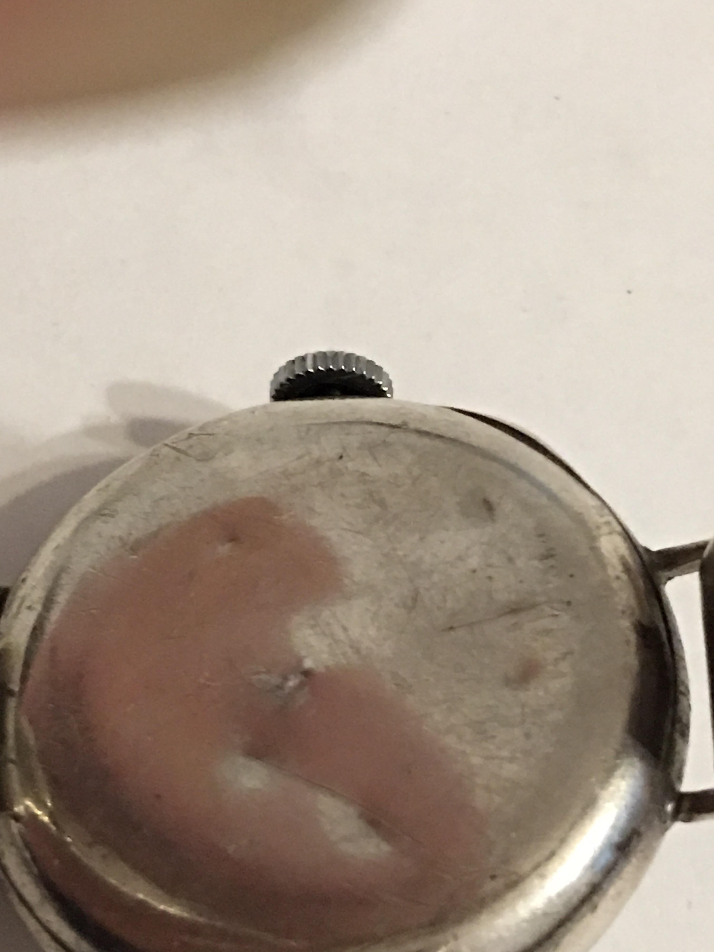 Antique Silver and Niello Trench Watch For Sale 1