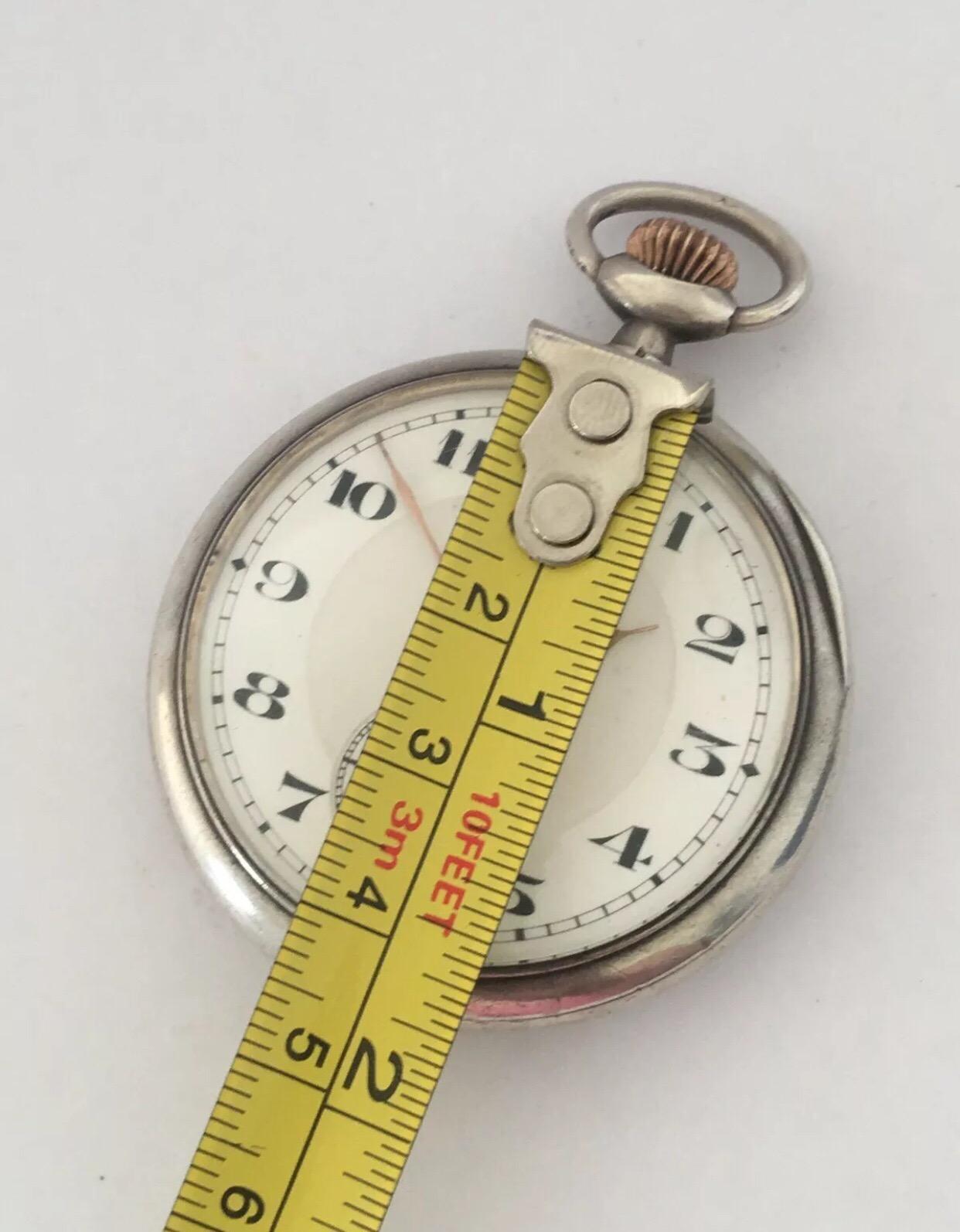 Antike Silber Omega Taschenuhr aus Silber für Damen oder Herren