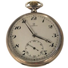 Antique Silver Omega Pocket Watch