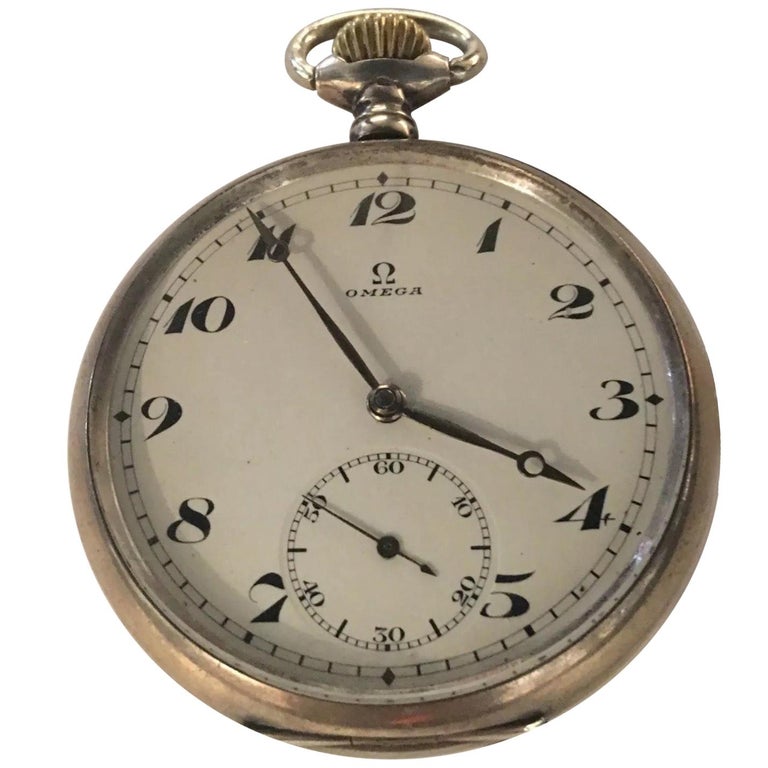 Antique Silver Omega Pocket Watch at 1stDibs omega silver pocket watch, omega pocket watch silver