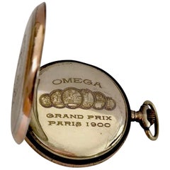 Montre de poche Omega en argent ancien