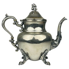 Antigua tetera de plata sobre cobre de Theodore B. Starr, EE.UU., siglo XIX