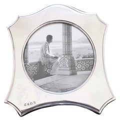 Antique Silver Photograph Frame. English. Dated 1913