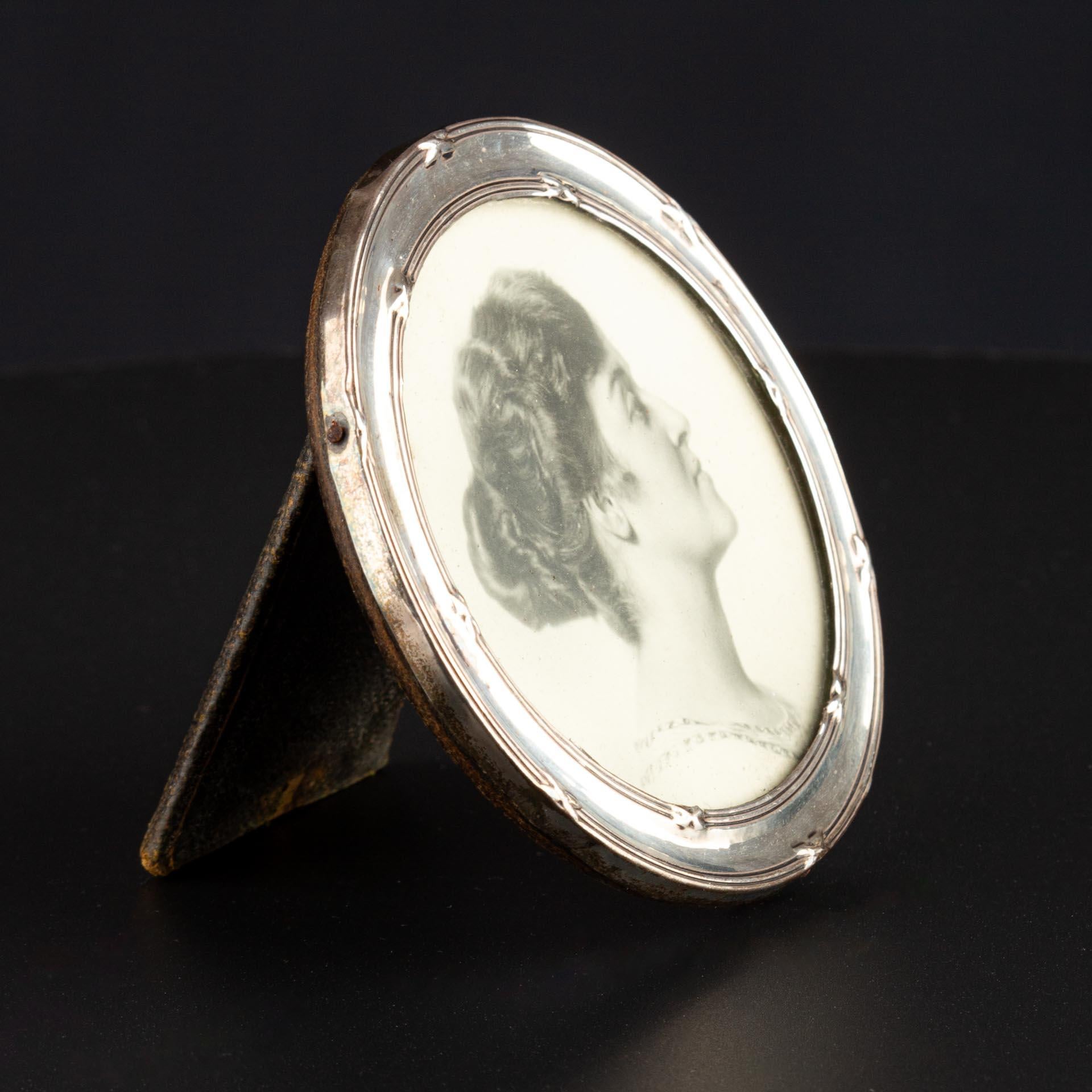 Marco antiguo de plata, Marco de fotos, Inglaterra, ca 1900 en venta 4