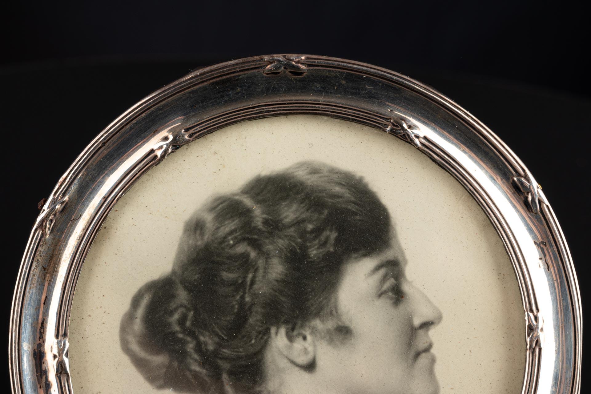 Marco antiguo de plata, Marco de fotos, Inglaterra, ca 1900 en venta 5