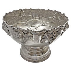 Bol à punch à champagne ancien plaqué argent