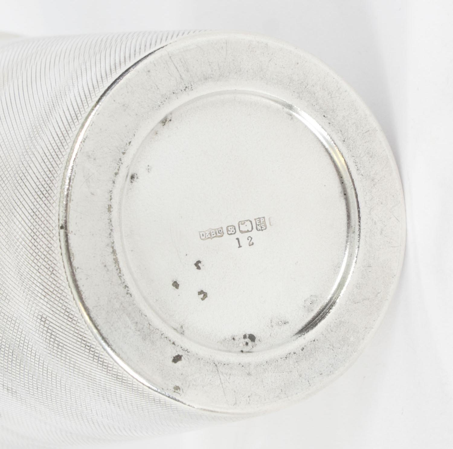 Antique Silver Plate Cobbler Cocktail Shaker by Oliver & Bensley C1930 2