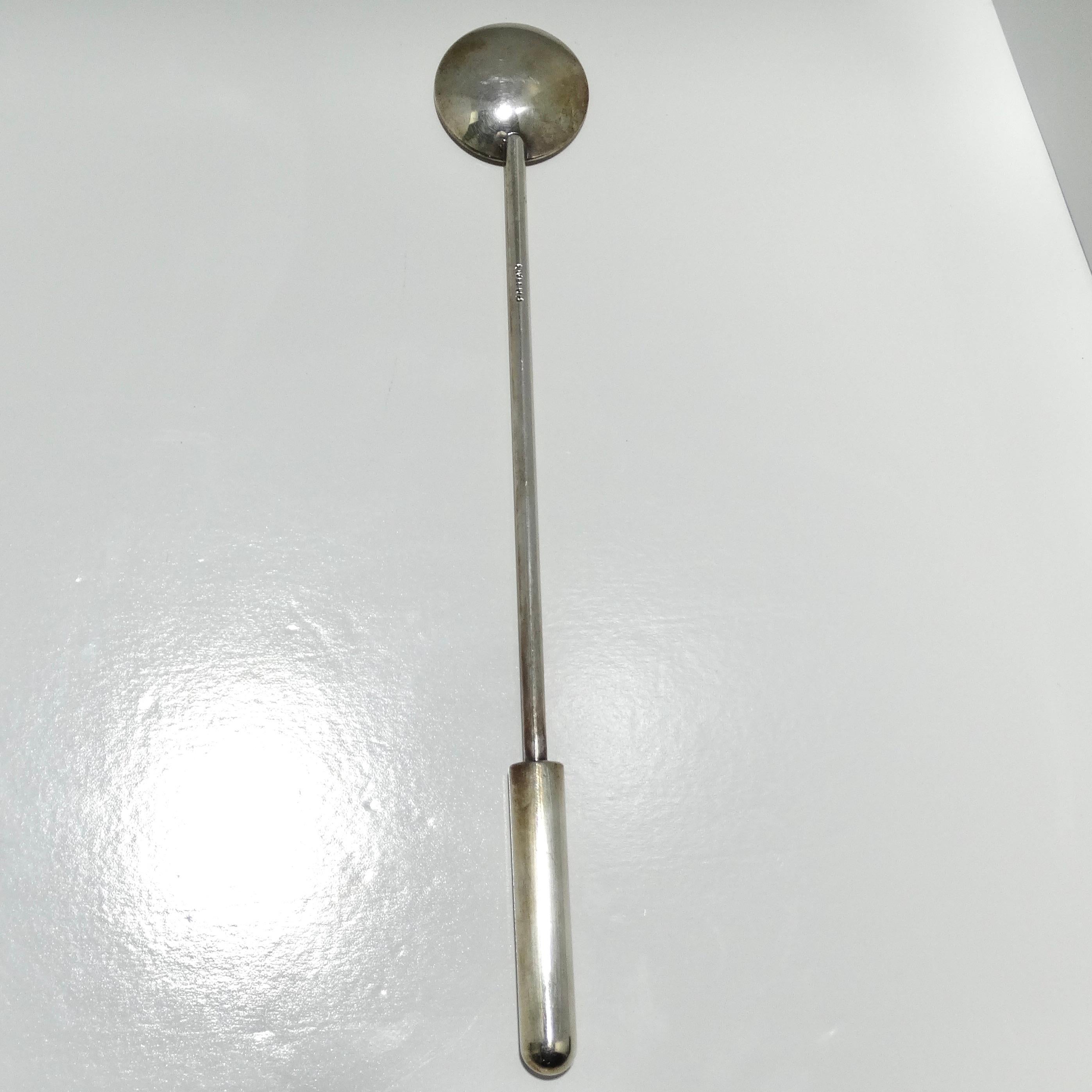 Antique Silver Plate Cocktail Spoon For Sale 1