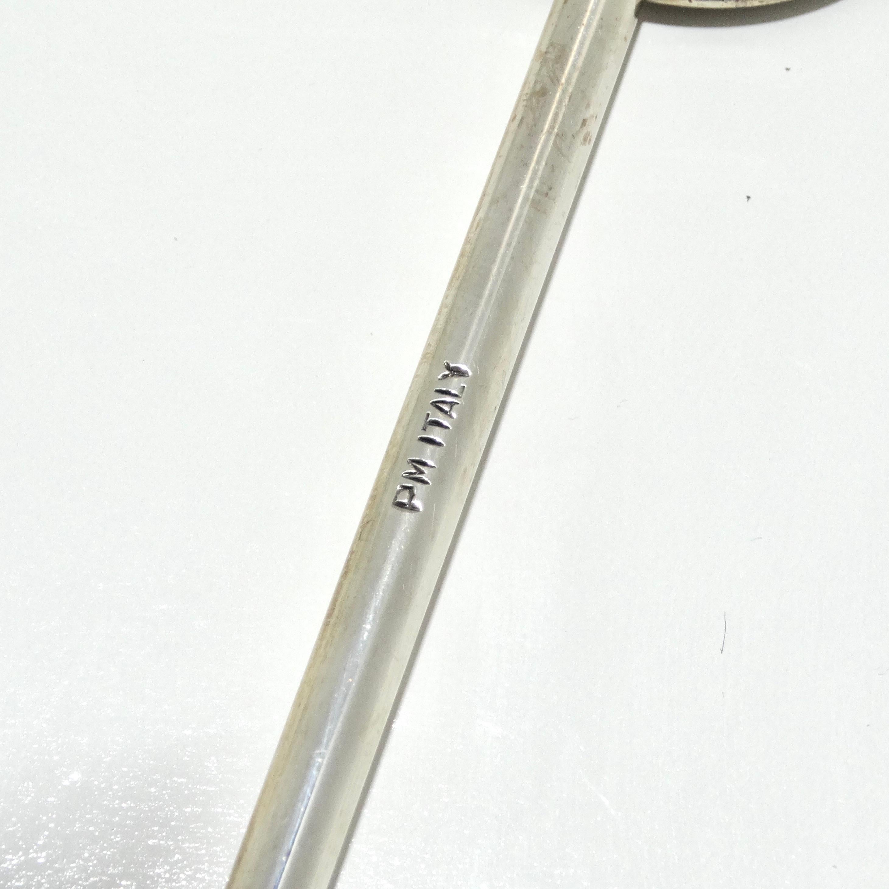 Antique Silver Plate Cocktail Spoon For Sale 2