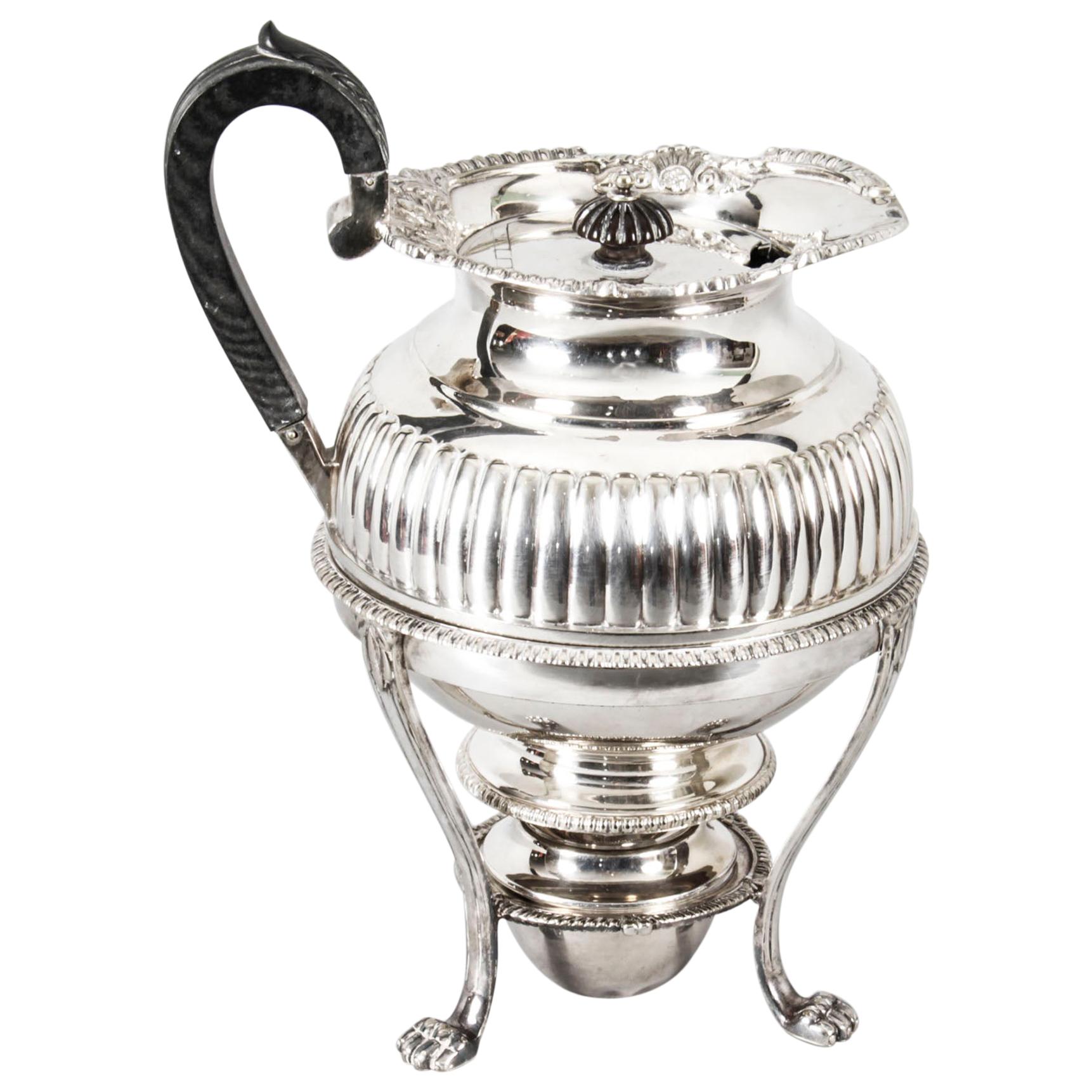 Antique Silver Plate Coffee Biggin on Stand by Elkington, 19th Century