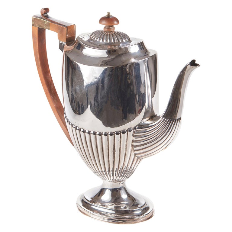 Antique Silver Plate Coffee Pot at 1stDibs