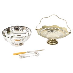 Antique Silver Plate Fruit Dishes Etc Late 19th Century