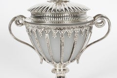 Antique Silver Plate & Opaline Glass Bon Bon Dish, 19th Century
