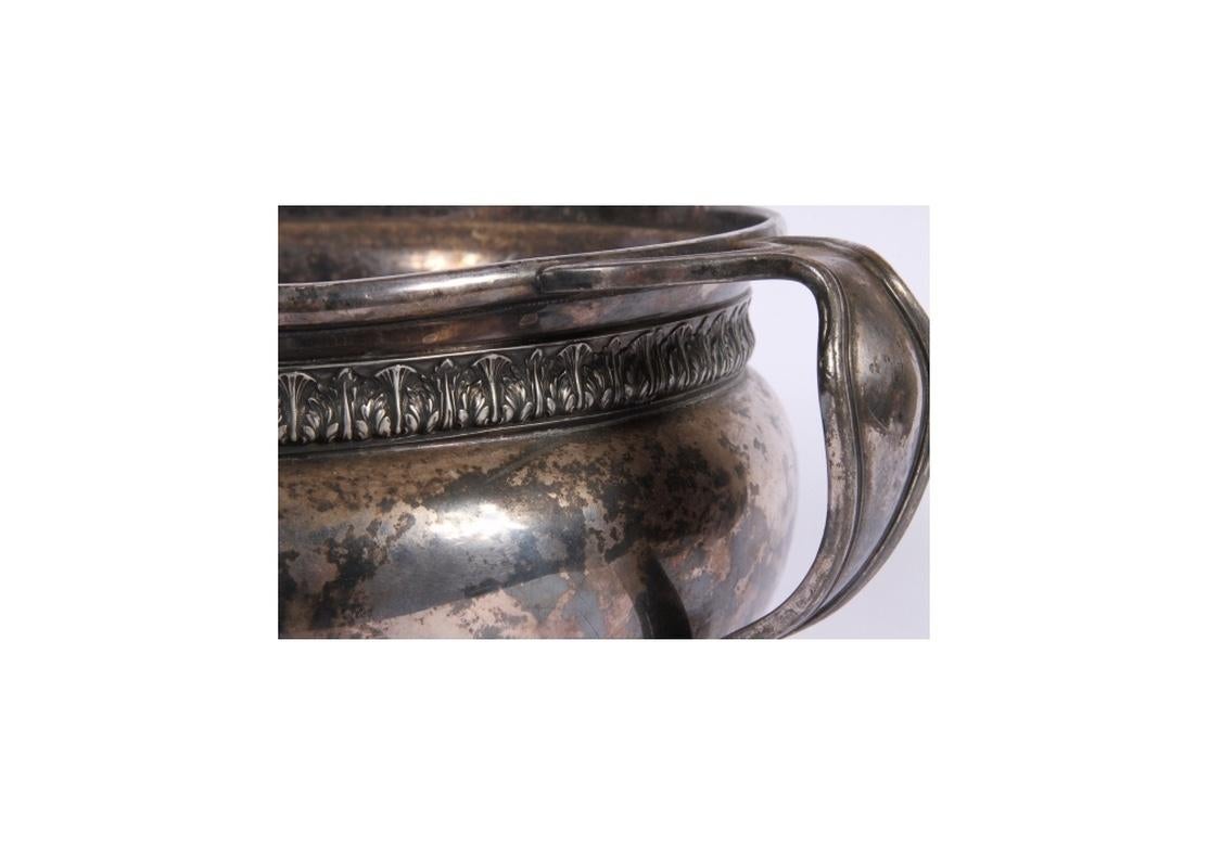 Ver large and impressive antique silver plate trophy cup, 