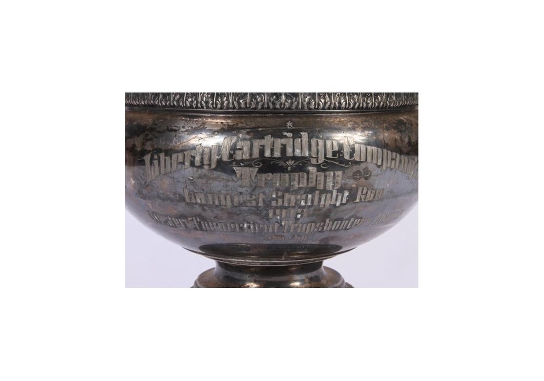 American Classical Antique Silver Plate Trophy Cup 